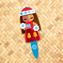 Load image into Gallery viewer, Jeff Granito's 'Hula Holidays' Metal Yard Stakes Set of Three (3) - Pre-Order