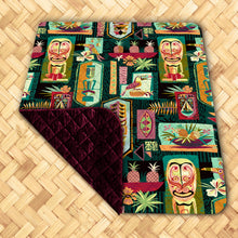 Load image into Gallery viewer, Jeff Granito's 'Gateway to Tiki' Velvet Throw Blanket - Pre-Order (FREE SHIPPING in U.S.)