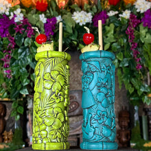 Load image into Gallery viewer, Jeff Granito’s “Tiki Portraits” (2 different mugs!) - Ceramic Tiki Mugs, sculpt by Thor - Ready to Ship (FREE SHIPPING in U.S.)