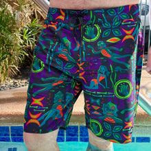 Load image into Gallery viewer, Jeff Granito's 'Creature Feature' Board Shorts - Ready to Ship!