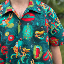 Load image into Gallery viewer, Jeff Granito's 'Seas & Greetings' Classic Aloha Button-Up Shirt - Unisex - Ready to Ship! (FREE SHIPPING in U.S.)
