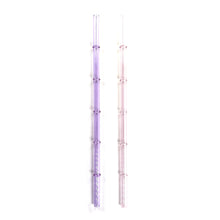 Load image into Gallery viewer, 'Orchid' Glass Bamboo Straw Set of Two (2) - Ready to Ship!