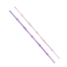 Load image into Gallery viewer, 'Orchid' Glass Bamboo Straw Set of Two (2) - Ready to Ship!