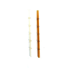 Load image into Gallery viewer, 'Sunrise' Glass Bamboo Straw Set of Two (2) - Ready to Ship!