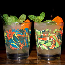 Load image into Gallery viewer, Jeff Granito's 'Piranha River Cruise' Mai Tai Cocktail Glass (1) - Ships Early March!