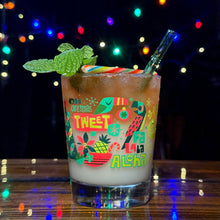 Load image into Gallery viewer, Jeff Granito's 'Jingle Birds' Mai Tai Cocktail Glass (1) - Ready to Ship!