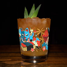 Load image into Gallery viewer, Jeff Granito's 'Mewsubi' Mai Tai Cocktail Glass (1) - Ready to Ship!