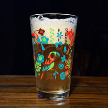 Load image into Gallery viewer, Jeff Granito's 'Birds Singing Words' Pint Glass (1) - Ready to Ship!