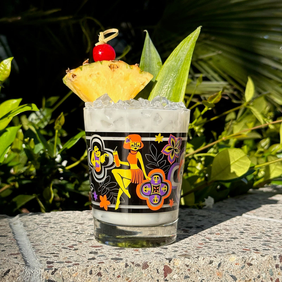 Jeff Granito's 'Zombie Hunter' Mai Tai Cocktail Glass - Shipping