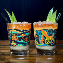 Load image into Gallery viewer, Jeff Granito's '20,000 Fears Under The Sea' Mai Tai Cocktail Glass (1) - Ready to Ship!