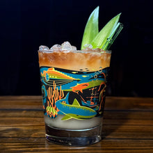 Load image into Gallery viewer, Jeff Granito's '20,000 Fears Under The Sea' Mai Tai Cocktail Glass (1) - Ready to Ship!
