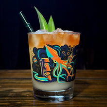 Load image into Gallery viewer, Jeff Granito's '20,000 Fears Under The Sea' Mai Tai Cocktail Glass (1) - Ready to Ship!