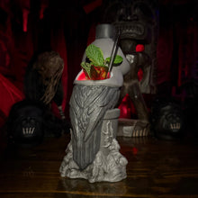 Load image into Gallery viewer, Jeff Granito's Feathered Fiend (Dead and Red) - Ceramic Tiki Mug - Limited Edition / Limited Time Pre-Order (FREE Shipping in U.S.)