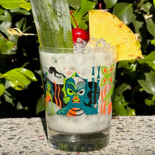 Load image into Gallery viewer, Jeff Granito's 'Creature Feature' Mai Tai Cocktail Glass - Rolling Pre-Order / Ready to Ship!