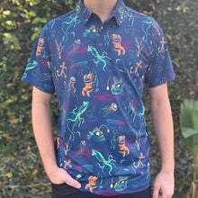Load image into Gallery viewer, Jeff Granito's 'Dwellers of the Deep' Men's Performance Golf Polo - Ready to Ship - Shipping Included!