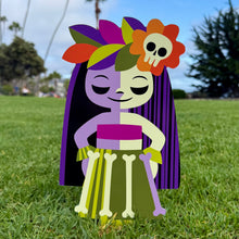 Load image into Gallery viewer, Jeff Granito’s ‘Hula Ghoulies’ Metal Yard Stake Set of THREE (3)
