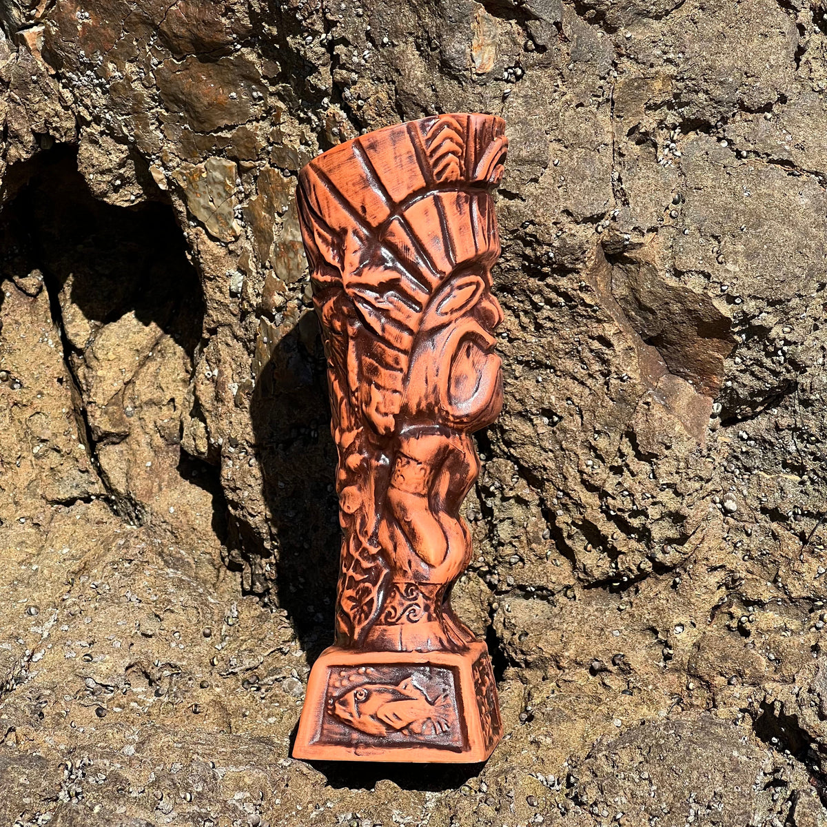 Journey to Hawaii Tiki Mug - Lava Orange Limited Edition of 300