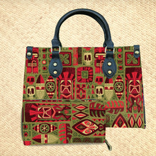 Load image into Gallery viewer, Jeff Granito's 'Island Christmas' Handbag and Zippered Wallet Set - Rolling Pre-Order / Ready to Ship!