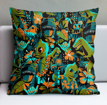 Load image into Gallery viewer, Jeff Granito's 'Island of the Lost' Pillow Cover - Ready to Ship! (FREE SHIPPING in U.S.)