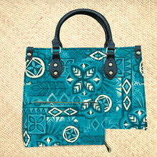 Load image into Gallery viewer, Jeff Granito's 'Marine Tapa' Handbag and Zippered Wallet Set - Rolling Pre-Order / Ready to Ship!