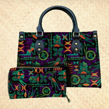 Load image into Gallery viewer, Jeff Granito's 'Creature Feature' Handbag and Zippered Wallet Set - Rolling Pre-Order / Ready to Ship!