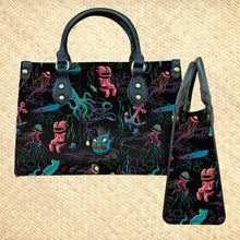 Load image into Gallery viewer, Jeff Granito's 'Dwellers of the Deep' Handbag and Zippered Wallet Set - Rolling Pre-Order / Ready to Ship!