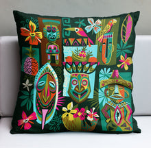 Load image into Gallery viewer, Jeff Granito's 'Lanai Enchantment' Pillow Cover - Ready to Ship! (FREE SHIPPING in U.S.)