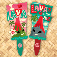 Load image into Gallery viewer, Jeff Granito's ‘I Lava You Valentine’ Metal Yard Stake Set of TWO (2) - Pre-Order