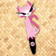 Load image into Gallery viewer, Jeff Granito's ‘Ava' Left-Sided Love Cat Metal Yard Stake - Pre-Order