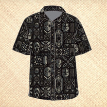 Load image into Gallery viewer, 'Mask Hysteria Blackout Edition' Modern Fit with Flex Button-Up Shirt - Unisex - Ready to Ship!