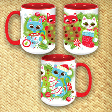 Load image into Gallery viewer, Jeff Granito's 'Festive Cats' Coffee Mug - Pre-Order
