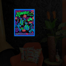 Load image into Gallery viewer, 'Maneater' Flocked Blacklight Reactive Screened Art Print - U.S. Shipping Included - Rolling Pre-Order / Ready to Ship!