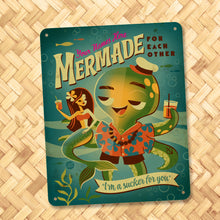 Load image into Gallery viewer, Mermade for Each Other Personalized Metal Sign - Limited Time Pre-Order