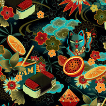 Load image into Gallery viewer, Jeff Granito's 'Mewsubi' Unisex Pajama Pants - Ready to Ship!