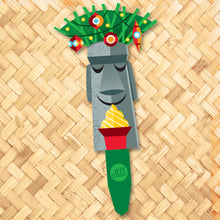 Load image into Gallery viewer, Jeff Granito's 'Merry Moais' Metal Yard Stake Set of TWO (2) - Pre-Order