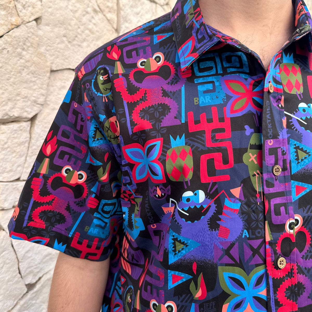 Jeff Granito's 'Rum Conquers All' Modern Fit Button-Up Shirt - Unisex - Ready to Ship!