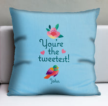 Load image into Gallery viewer, 'The Tweetest Mother's Day' Personalized Pillow Cover - U.S. Shipping Included - Limited Time Pre-Order
