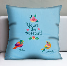 Load image into Gallery viewer, 'The Tweetest Mother's Day' Personalized Pillow Cover - U.S. Shipping Included - Limited Time Pre-Order