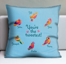 Load image into Gallery viewer, 'The Tweetest Mother's Day' Personalized Pillow Cover - U.S. Shipping Included - Limited Time Pre-Order