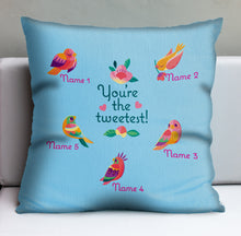 Load image into Gallery viewer, 'The Tweetest Mother's Day' Personalized Pillow Cover - U.S. Shipping Included - Limited Time Pre-Order