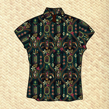 Load image into Gallery viewer, LAST CHANCE, 'Polynesian Paradise' Classic Aloha Button Up-Shirt - Womens