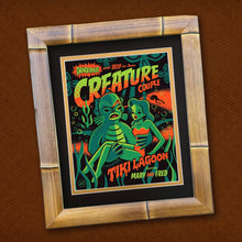 Load image into Gallery viewer, Personalized 'Creature Couple' 8X10 Matted Print and 11X14 Bamboo Frame Set - Limited Time Offer
