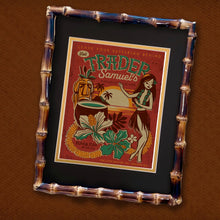 Load image into Gallery viewer, Personalized 'Lucky Bastard' 8X10 Matted Print and 11X14 Bamboo Frame Set - Limited Time Offer