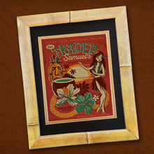 Load image into Gallery viewer, Personalized 'Lucky Bastard' 8X10 Matted Print and 11X14 Bamboo Frame Set - Limited Time Offer