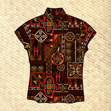 Load image into Gallery viewer, Jeff Granito's 'Red Rum' Classic Aloha Button-Up Shirt - Womens - Ready to Ship