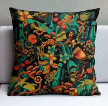 Load image into Gallery viewer, Jeff Granito's 'Rum Conquers All' Pillow Cover - Ready to Ship! (FREE SHIPPING in U.S.)