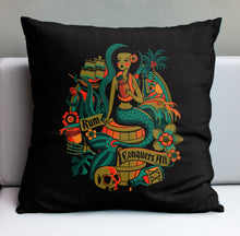 Load image into Gallery viewer, Jeff Granito's 'Rum Conquers All' Pillow Cover - Ready to Ship! (FREE SHIPPING in U.S.)