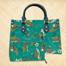 Load image into Gallery viewer, Jeff Granito's 'Rum Rum Reindeer' Handbag and Zippered Wallet Set - Rolling Pre-Order / Ready to Ship!