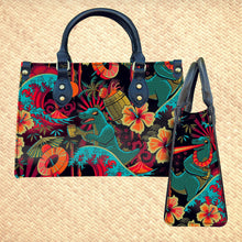 Load image into Gallery viewer, Jeff Granito's 'Rumzilla' Handbag and Zippered Wallet Set - Rolling Pre-Order / Ready to Ship!
