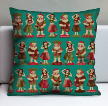 Load image into Gallery viewer, Jeff Granito's 'Swinging Santa' Pillow Cover